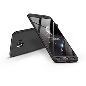  Samsung J400F Galaxy J4 (2018) hátlap - GKK 360 Full Protection 3in1 - fekete