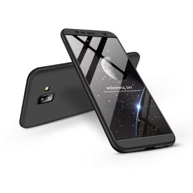   Samsung J610F Galaxy J6 Plus (2018) hátlap - GKK 360 Full Protection 3in1 - fekete
