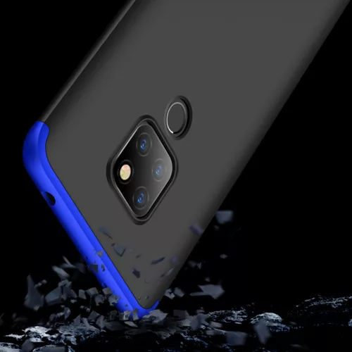 Huawei Mate 20 hátlap - GKK 360 Full Protection 3in1 - fekete/kék