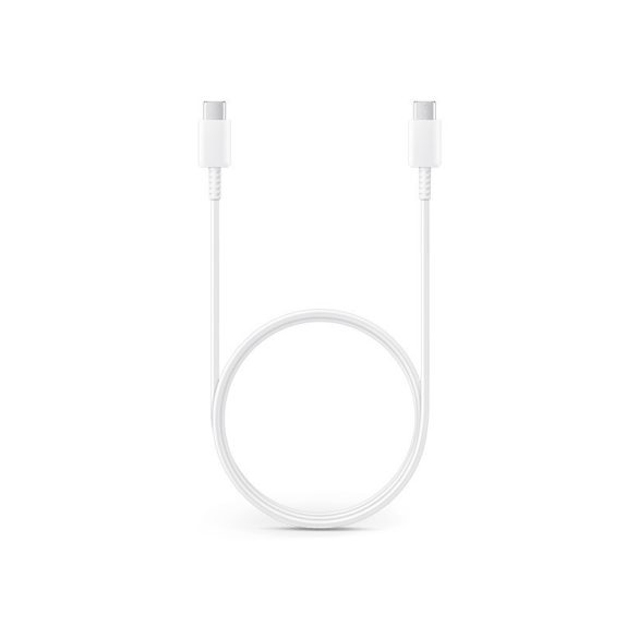 Samsung gyári USB Type-C - USB Type-C adat- és töltőkábel 100 cm-es vezetékkel -EP-DA905BWE - fehér (ECO csomagolás)