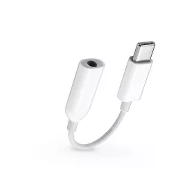   Xiaomi gyári Type-C - 3,5 mm jack adapter - fehér - (ECO csomagolás)