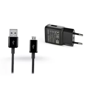   Samsung gyári USB hálózati töltő adapter + micro USB adatkábel - 5V/2A -        EP-TA200EBE + ECB-DU5ABE fekete (ECO csomaglás)