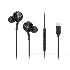   Samsung gyári sztereó felvevős fülhallgató - EO-IC100BBE tuned by AKG - Type-C  csatlakozó - fekete (ECO csomagolás)
