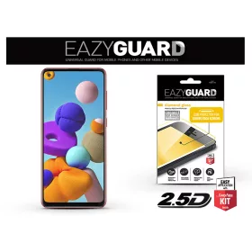  Samsung A217F Galaxy A21s gyémántüveg képernyővédő fólia - Diamond Glass 2.5D Fullcover - fekete