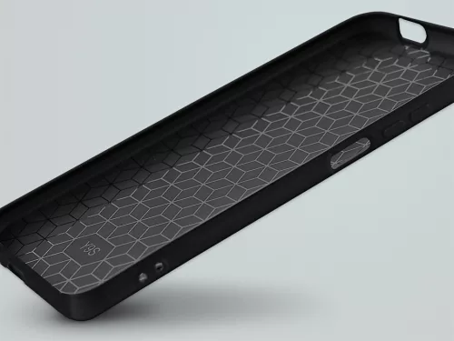 Samsung A415F Galaxy A41 hátlap - Liquid Air - fekete