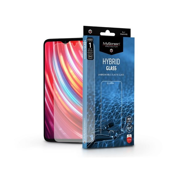 Xiaomi Redmi Note 8 Pro rugalmas üveg képernyővédő fólia - MyScreen Protector   Hybrid Glass - átlátszó