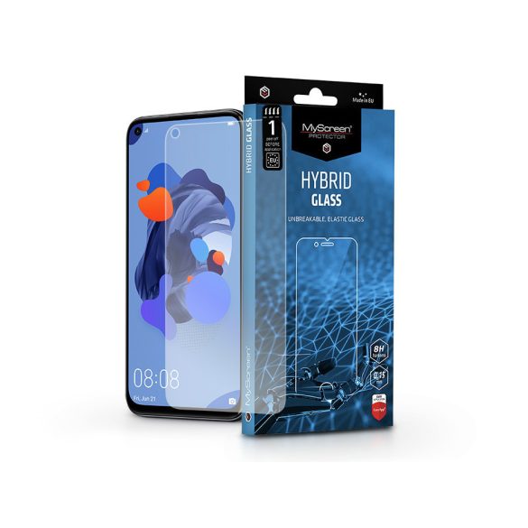 Huawei P40 Lite/P20 Lite (2019) rugalmas üveg képernyővédő fólia - MyScreen     Protector Hybrid Glass - átlátszó