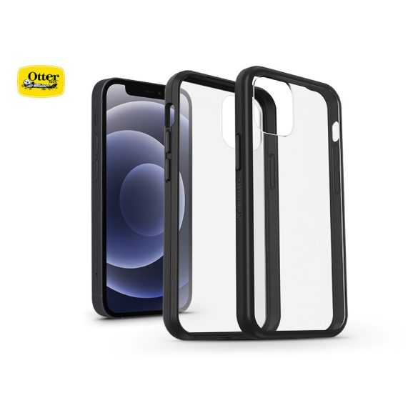 Apple iPhone 12 Mini védőtok - OtterBox React Series - fekete/átlátszó