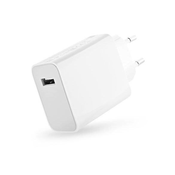 Xiaomi gyári USB hálózati töltő adapter - 5V/3A - MDY-11-EZ - QC 3.0 - fehér    (ECO csomagolás)