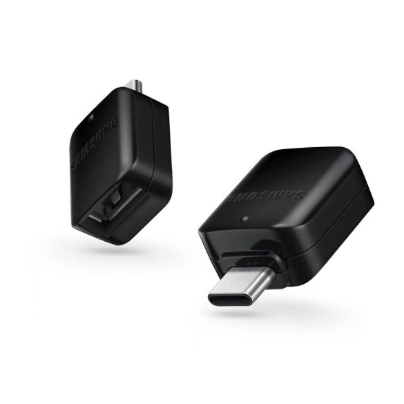 Samsung gyári OTG USB - USB Type-C átalakító adapter - GH96-12331A - fekete - (ECO csomagolás)