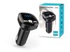 Extreme Bluetooth FM-transmitter/szivargyújtó töltő - USB QC3.0 + microSD / TF-kártya / Pendrive olvasó - Extreme BC40Q - fekete