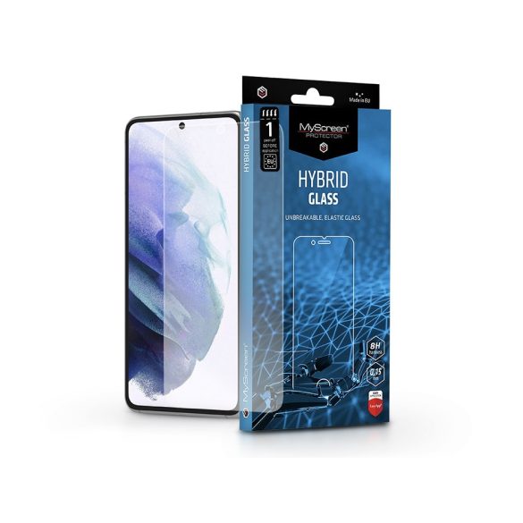 Samsung G990F Galaxy S21 rugalmas üveg képernyővédő fólia - MyScreen Protector  Hybrid Glass - átlátszó