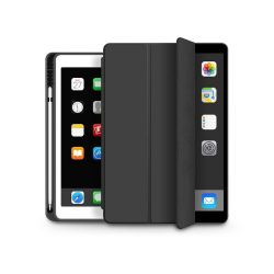   Apple iPad Air 4 (2020)/iPad Air 5 (2022) 10.9 tablet tok (Smart Case) on/off   funkcióval, Apple Pencil tartóval - Tech-Protect - fekete (ECO csomagolás)