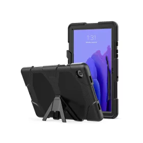   Samsung T500/T505 Galaxy Tab A7 10.4 ütésálló tablet tok 360 fokos védelemmel,  kijelzővédő üveggel - Tech-Protect Survive - fekete (ECO csomagolás)
