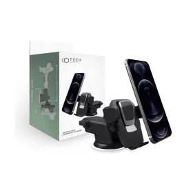   Univerzális műszerfalra/szélvédőre helyezhető PDA/GSM autós tartó - Tech-Protect Universal Dash and Windshield Car Mount - fekete