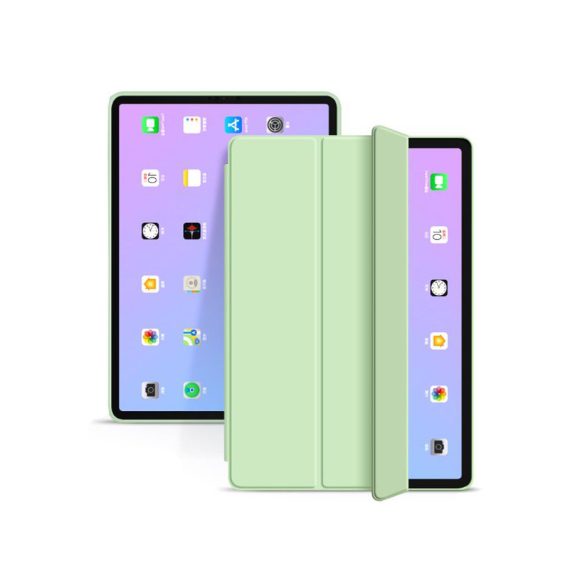 Apple iPad Air 4 / 5 (2020/2022) 10.9 / iPad Air 6 (2024) 11.0 tablet tok (SmartCase) on/off funkcióval - Tech-Protect - kaktusz zöld (ECO csomagolás)