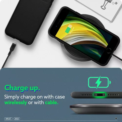 Apple iPhone 7/iPhone 8/SE 2020/SE 2022 ütésálló hátlap - Spigen Caseology Vault- fekete