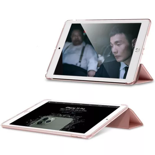 Apple iPad 10.2 (2019/2020/2021) tablet tok (Smart Case) on/off funkcióval -    Tech-Protect - pink (ECO csomagolás)