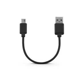   USB - micro USB töltőkábel 15 cm-es vezetékkel - fekete (ECO csomagolás)