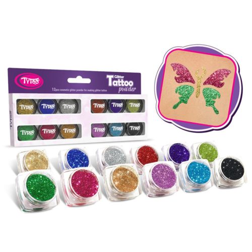 Tytoo Csillámpor szett - TOP színek - 12 x 2,5 ml (TY50087)