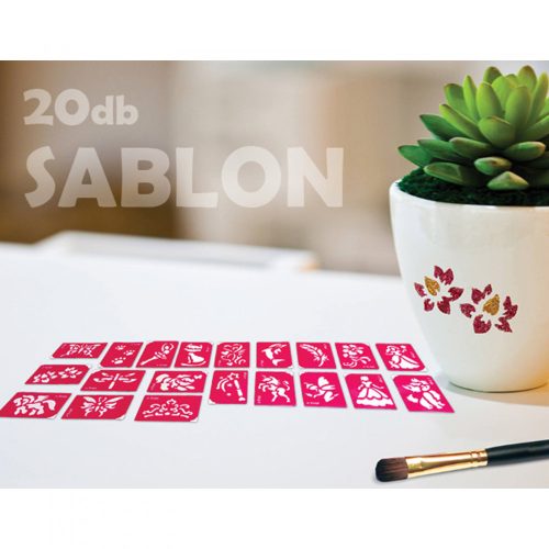 Sablon szett - lányoknak - 21 db-os (TY50105)
