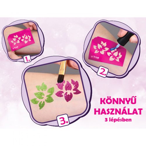 Sablon szett - lányoknak - 21 db-os (TY50105)