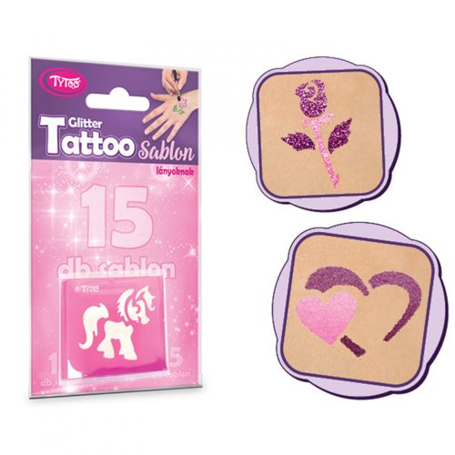 Sablon szett - lányoknak - 15 db-os (TY50106)