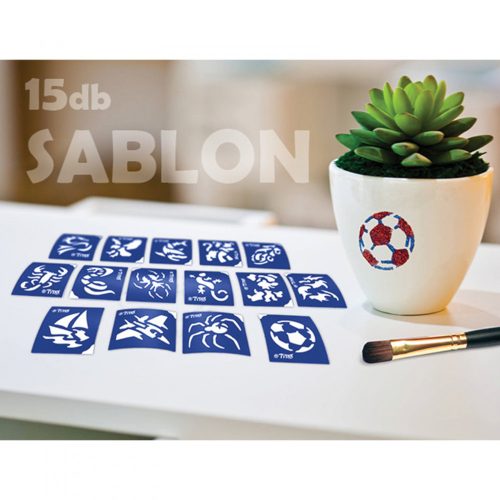 Sablon szett - fiúknak - 15 db-os (TY50107)