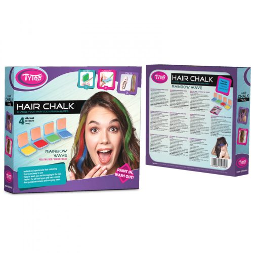 Hajszínező kréta - 4 szín - Rainbow wave (TY50108)