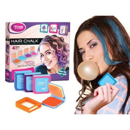 Hajszínező kréta - 4 szín - Tropial sunset (TY50109)