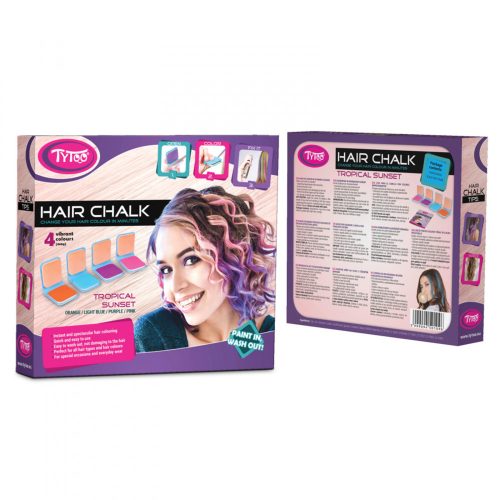 Hajszínező kréta - 4 szín - Tropial sunset (TY50109)