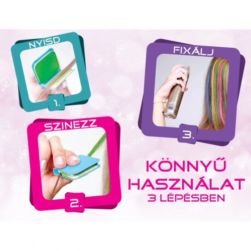 Hajszínező kréta - 4 szín - Tropial sunset (TY50109)