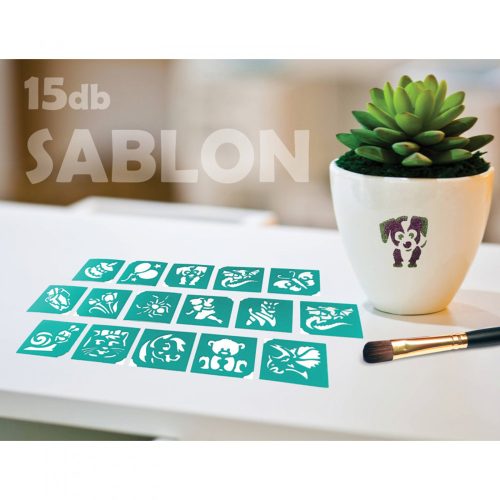 Sablon szett - szülinapos - 15 db-os (TY50154)