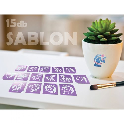 Lovak és Unikornisok sablon szett - 15 db-os (TY50156)