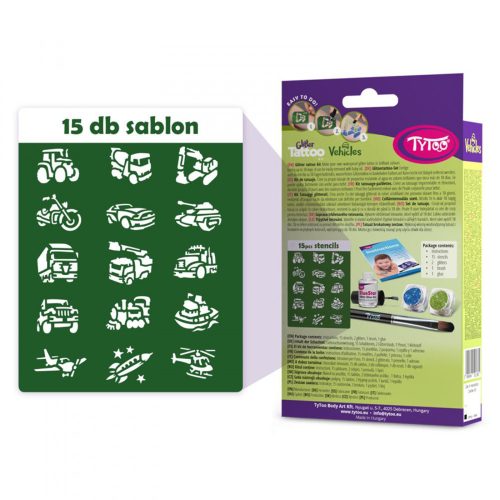 TyToo Járművek Csillámtetoválás szett (TY50180)
