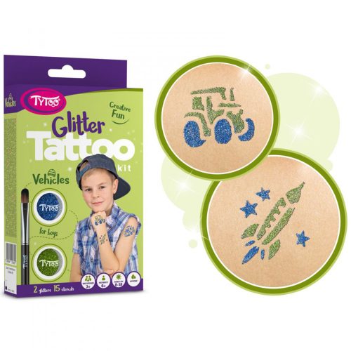 TyToo Járművek Csillámtetoválás szett (TY50180)