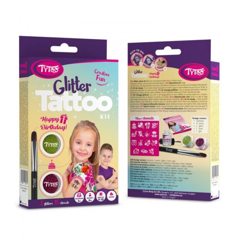 TyToo Boldog Születésnapot csillámtetoválás szett (TY50181)