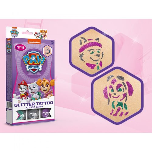 TyToo Paw Patrol lányos csillámtetoválás szett (TY50210)
