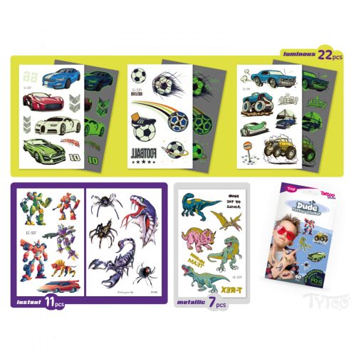 Tytoo Dude tetoválás matrica szett - 40 db / csomag (TY50271)