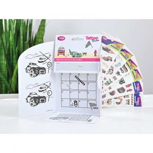Tytoo Járművek tetoválás matrica szett - 53 db / csomag (TY50272)