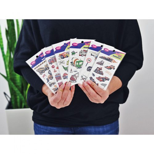 Tytoo Járművek tetoválás matrica szett - 53 db / csomag (TY50272)