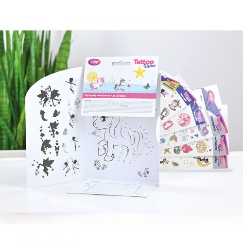 Tytoo Angyalok és pónik tetoválás matrica szett - 51 db / csomag (TY50275)