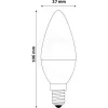 Avide ASC14RGBW-4.9W-RC izzó smart led candle 4.9w rgb+w 2700k ir távirányítóval