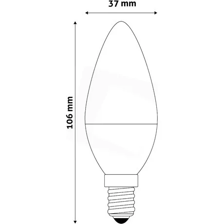 Avide ASC14RGBW-4.9W-RC izzó smart led candle 4.9w rgb+w 2700k ir távirányítóval