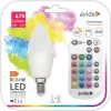 Avide ASC14RGBW-4.9W-RC izzó smart led candle 4.9w rgb+w 2700k ir távirányítóval