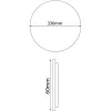 Avide ACLO33NW-18W-JAN led mennyezeti lámpa