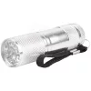 Entac EFL-9L-1W-S elemlámpa 1w 9led alu ezüst 3xaaa nt.