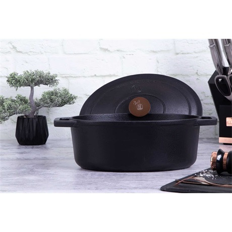 Berlinger Haus BH/6494 ovális öntöttvas pecsenyesütő, 30 cm