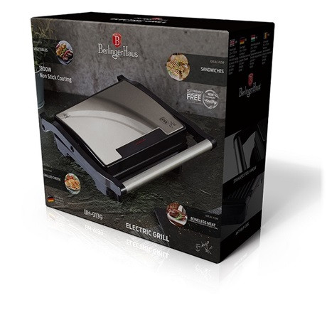 Berlinger Haus BH/9139 elektromos grill rozsdamentes acél