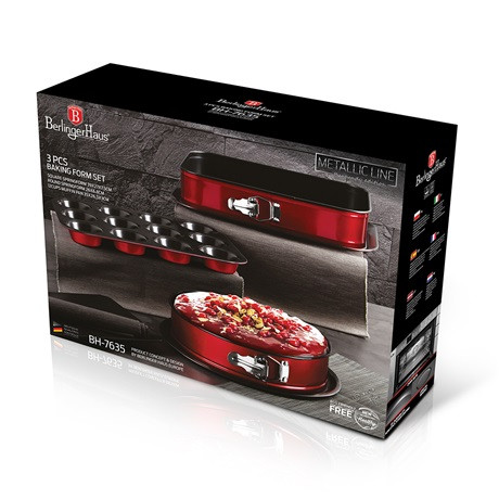 Berlinger Haus BH/7635 3 részes tortaforma szett muffin sütőformával
